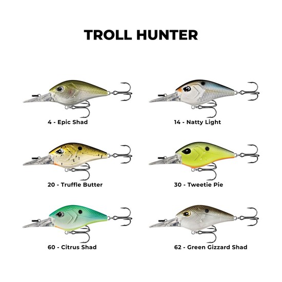 13 Fishing 70mm Troll Hunter Crankbait Fishing Lure - 3.5m Diver