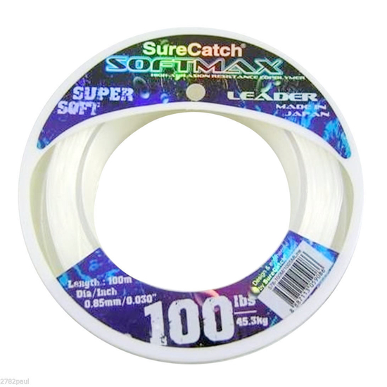 SOFTMAX FISHING LEADER MADE IN JAPAN 100lbs/45.3kg-100m