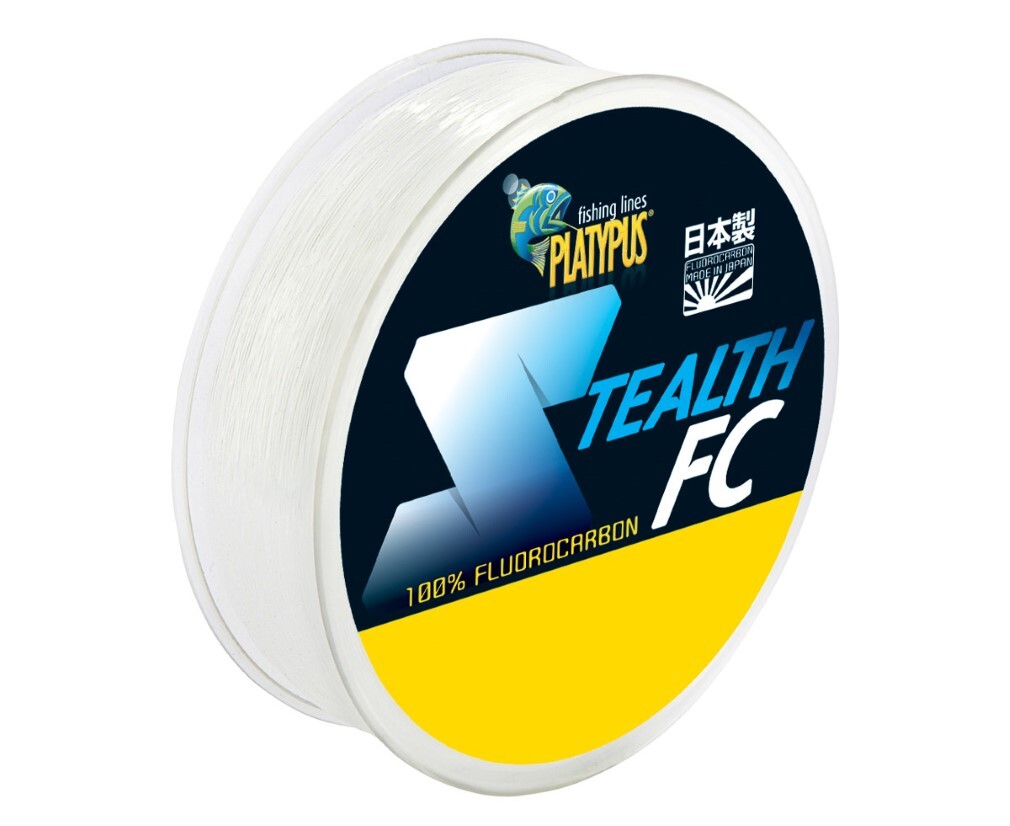 80m Spool of Platypus Stealth Fluorocarbon Fishing Leader With Line Tamer