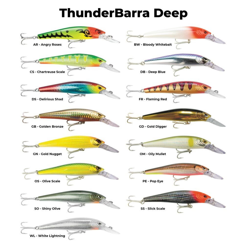 11cm Storm Thunder Barra Deep Hard Body Lure - Deep Diving Barramundi Lure  - Golden Bronze