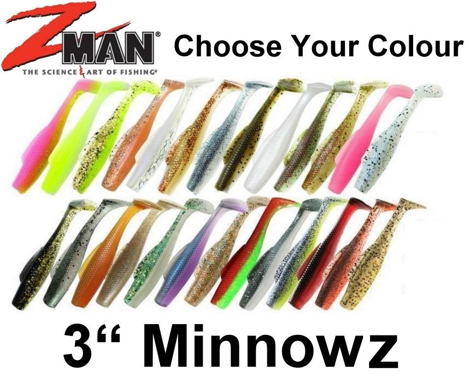 Zman Minnowz Soft Plastic Lure 3in 6 Pack Electric Chicken