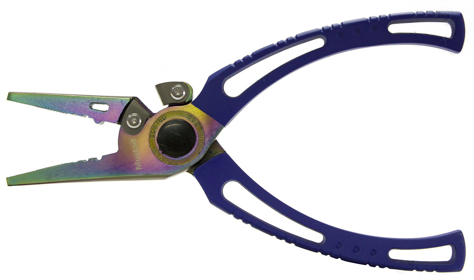 Mustad Titanium Coated Stainless Steel Fishing Pliers + Rubber