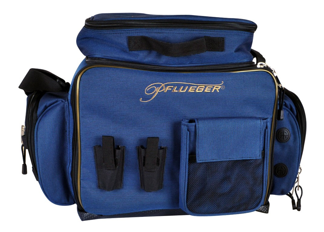 Pflueger Supreme Large Fishing Tackle Bag with 5 Tackle Boxes ...