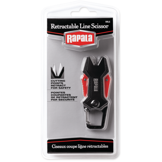 9cm Rapala RCD Retractable Fishing Line Scissors with Built-In