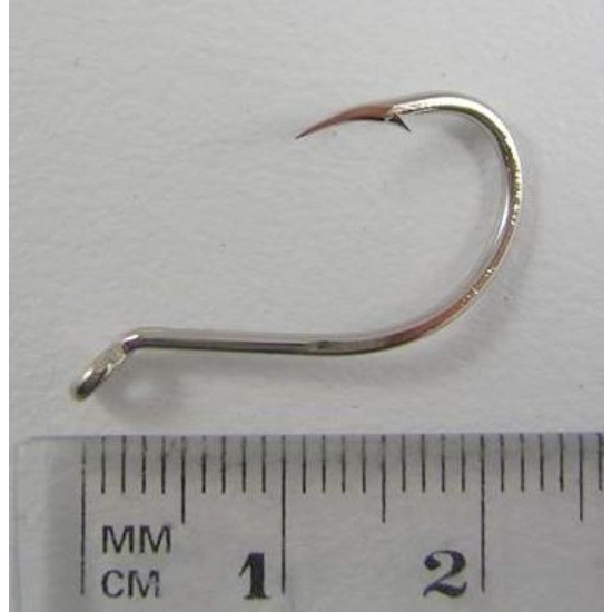 Mustad 412NPBLN-Size 8/0-Qty 3-Ultra Point Deep V Chemically Sharpened Hooks