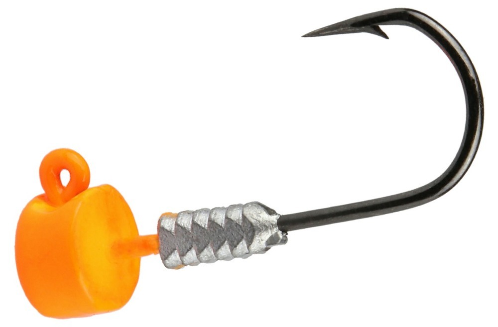 3/8oz/Size 3/0 Hook TT Lures Orange Nedlockz Jighead - Mushroom Head Jig  Head