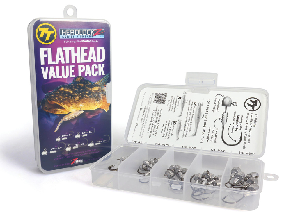 TT Fishing Headlockz HD Flathead Value Pack - TT Lures Assorted