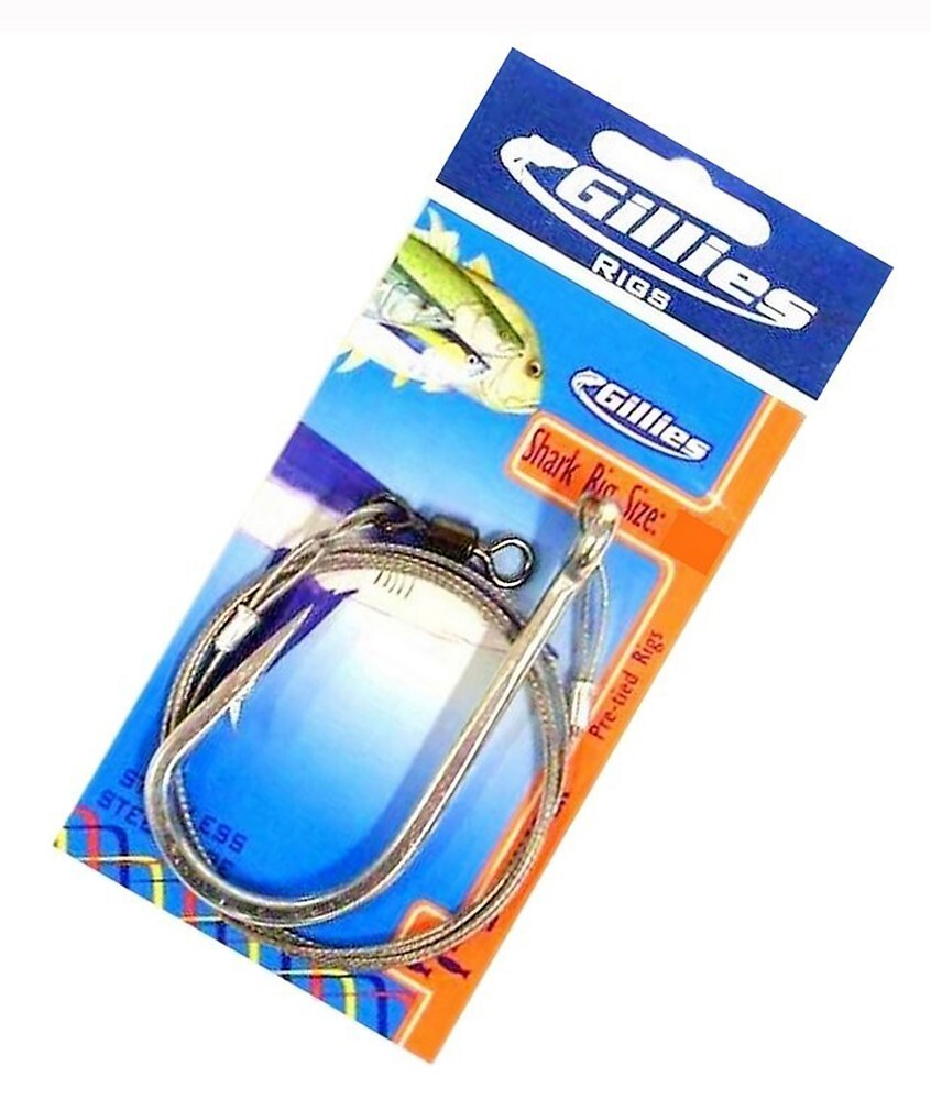 Pre-tied Gillies Shark Rig Wire Forged Stainless Fishing Hook