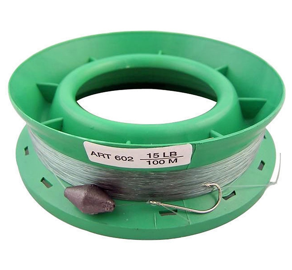 6 Inch Hand Caster Pre Rigged with 100m of 15lb Mono Fishing Line -  Surecatch