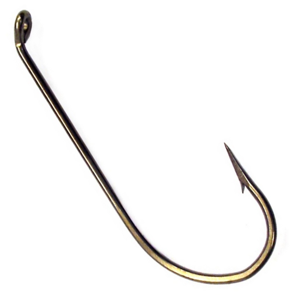  Mustad Double Hook - Bronze 8 : Fishing Hooks