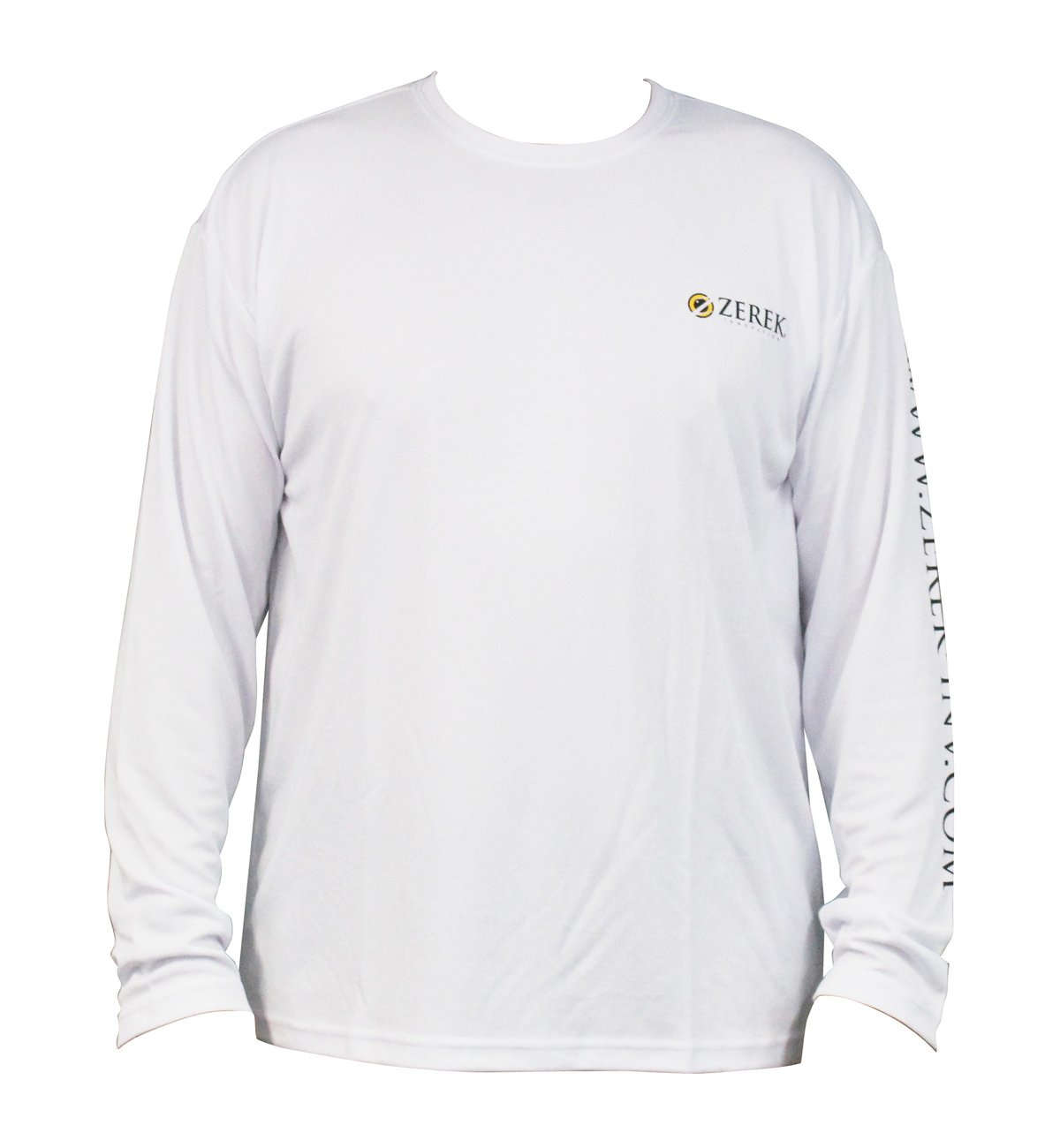 Zerek White Dry Fit Long Sleeve Fishing Shirt-UPF 25+ Long Sleeve ...