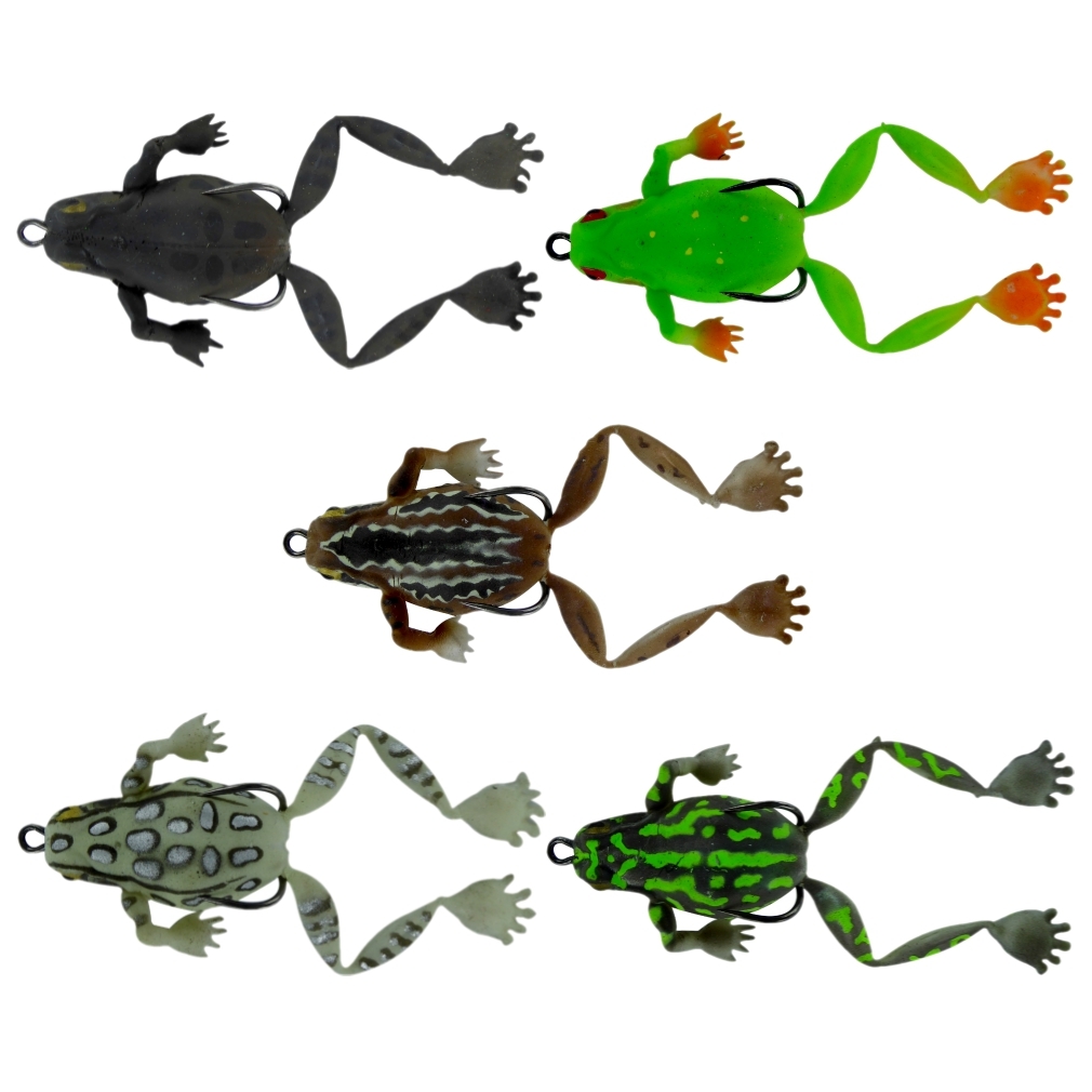 Chasebait, Lures, Bobbin, Frog, 65mm, Double, Hook, Top, Water, Fishing