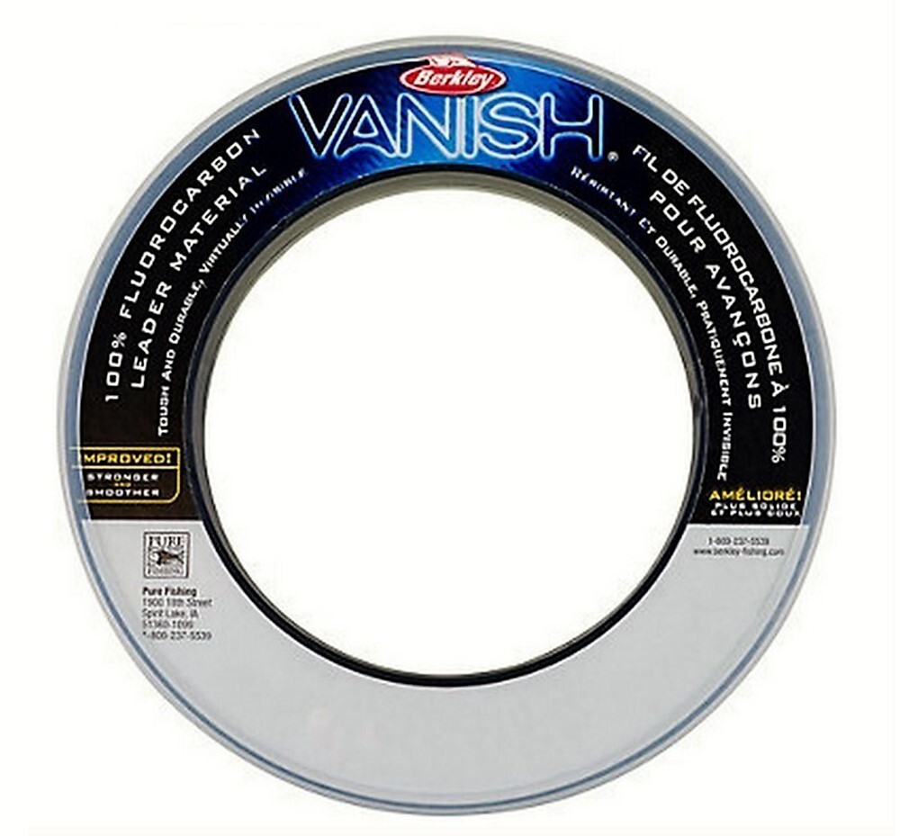 Berkley Vanish Fluorocarbon Fishing Leader Material-100%