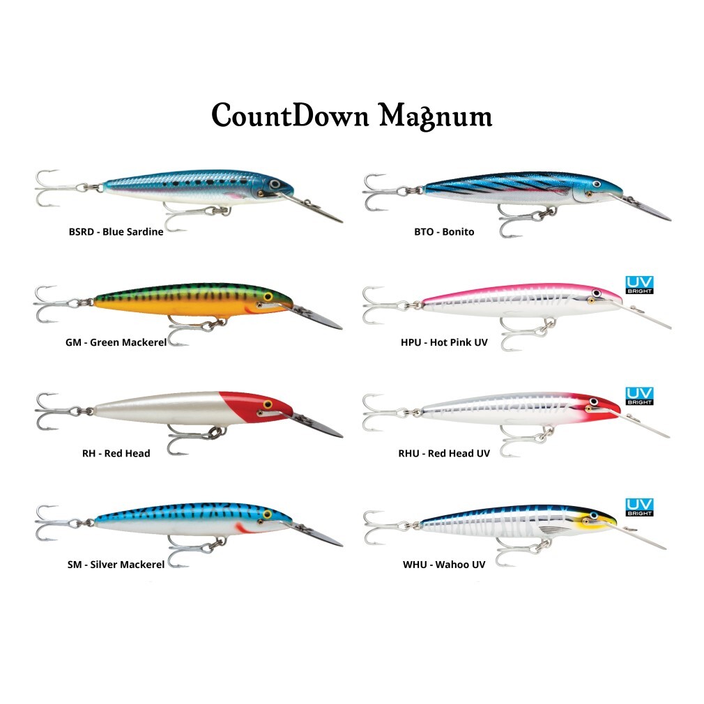 3.5cm Rapala Countdown Elite Sinking Hardbody Balsa Fishing Lure