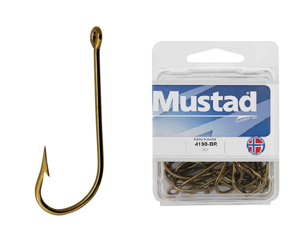 10 Packs of Mustad 92604NPBLN Penetrator Chemically Sharp Fishing Hooks