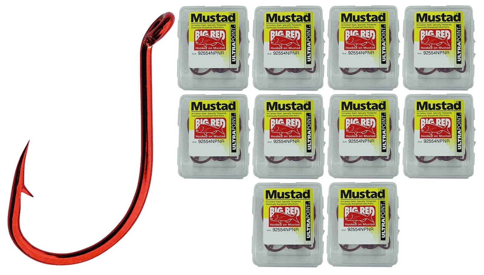 Mustad UltraPoint 92554NP-NR Big Red Hook