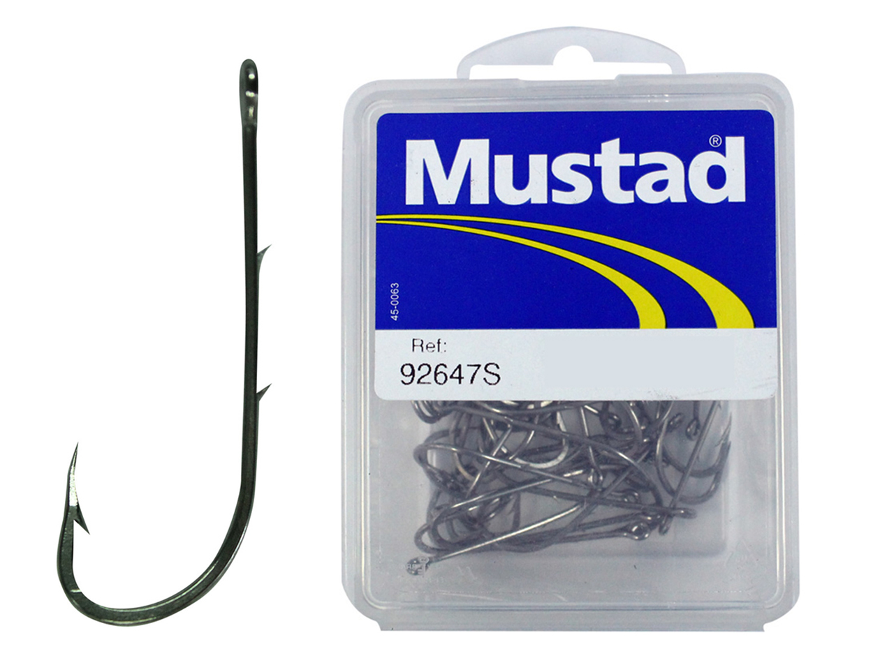 1 Box of Mustad 92608 Long Shank Stainless Steel Beak Fishing Hooks