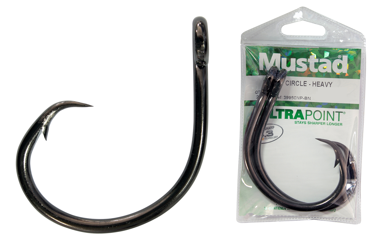 Mustad UltraPoint Demon Perfect in-Line Circle 1 Extra Fine Wire
