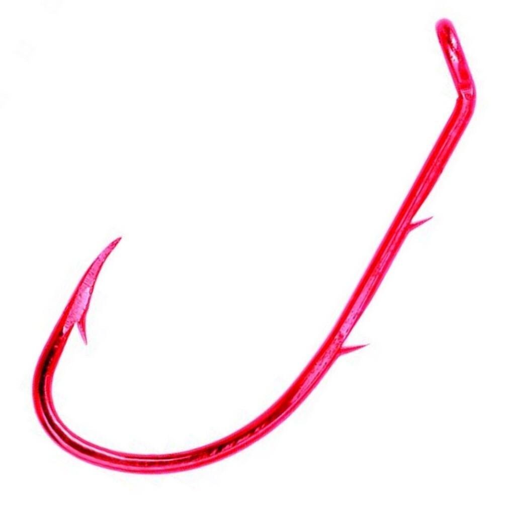5 Packets of Size 5/0 Eagle Claw Lazer Sharp L181R Red Baitholder Fishing  Hooks Qty: 40 Hooks