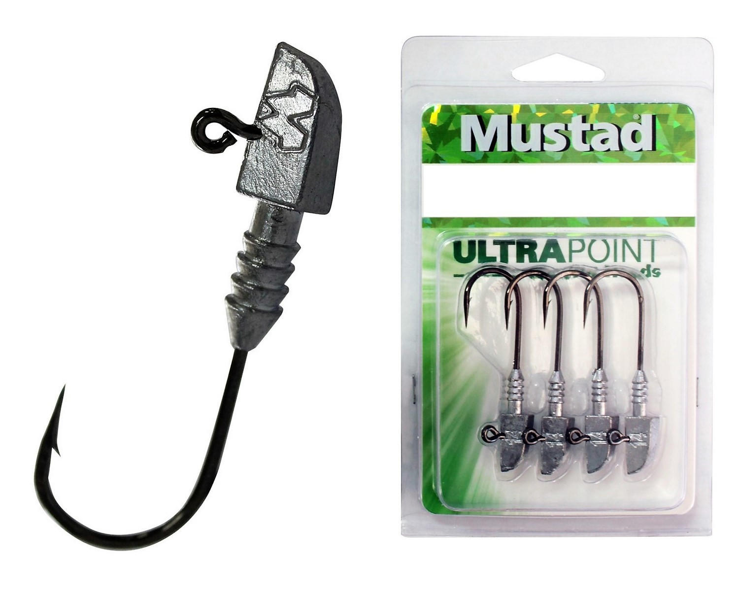 Mustad Weighted 3/0 3.5g - Lure Fishing for Bass