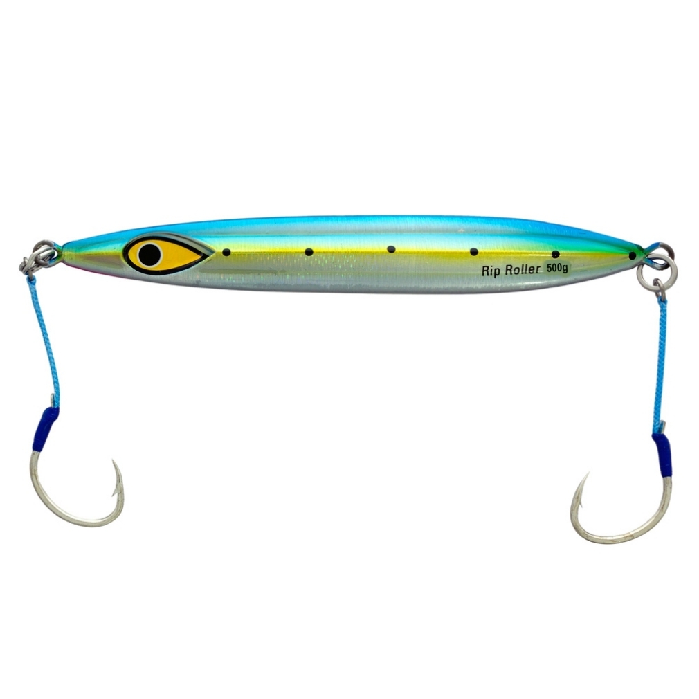 500gm Mustad Rip Roller Slow Pitch Fishing Jig Lure-Twin Ultrapoint ...