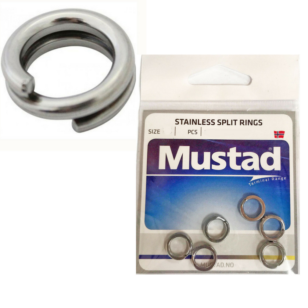 Mustad Stainless Steel Split Rings Standard Packs