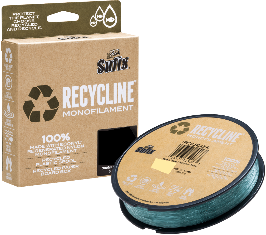 300m Spool Of Green Sufix Recycline Monofilament Line-100