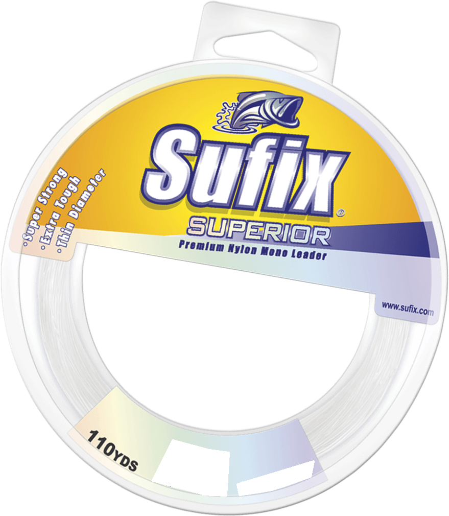 100m Spool of 40lb Sufix Superior Monofilament Fishing Leader -Clear Mono  Leader Line