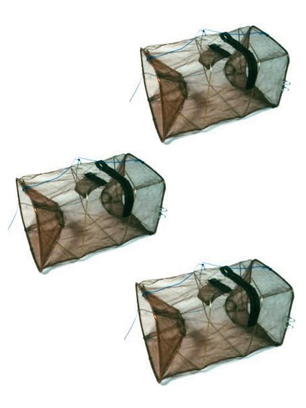 2 X High-quality Foldable Fishing Shrimp Fish Crab Yabbie Bait Net