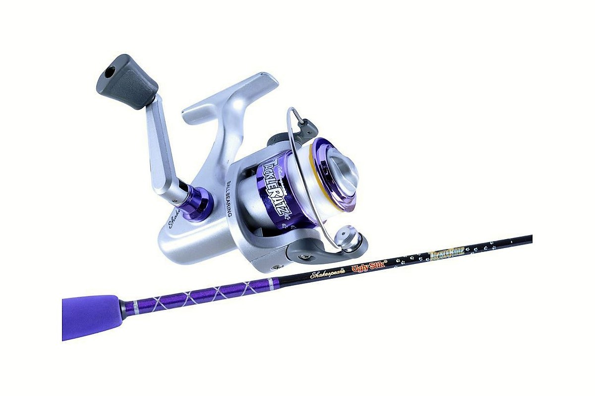  Ugly Stik 3 9 Tackle Ratz Purple Kids Rod Reel Combo-2 