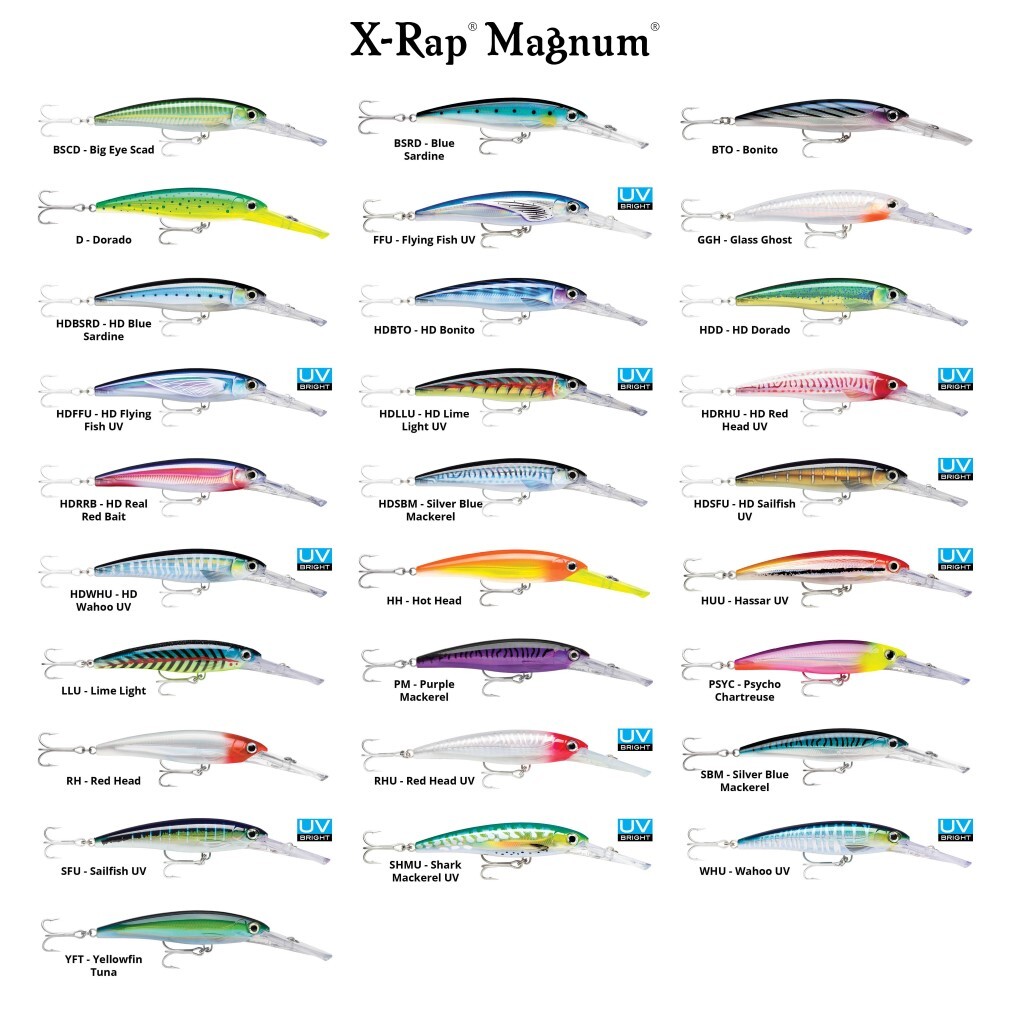 Rapala XRAP Xrmag15 Yellowfin Tuna YFT 15 Feet Magnum