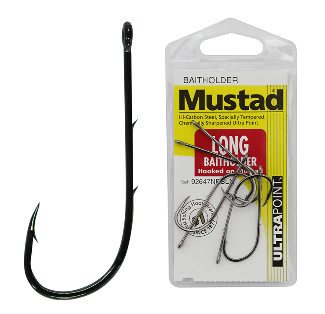 Mustad Beak Baitholder Hook (Size 2/0)(7 Pack)(Nickel) – Landers