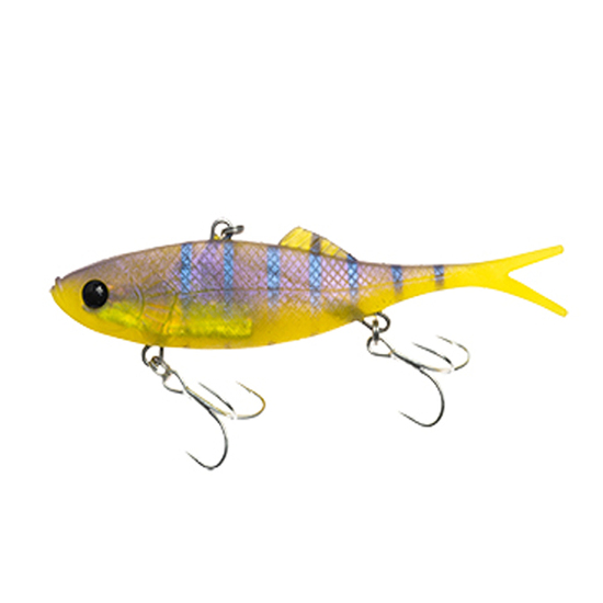 Berkley Shimma Fork 100mm Rigged Soft Vibe Lure - Purple Pearl