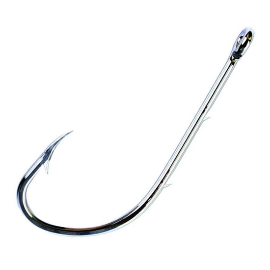 50 Pack of Size 4/0 Eagle Claw 6056N Nickel Suicide 2X Extra Strong Fishing  Hooks