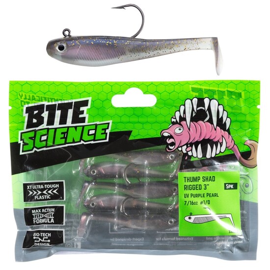 15 Pack of 2.5 Inch Bite Science Twitch Worm Soft Plastic Lures - Motor Oil