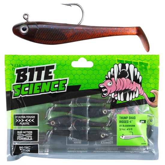 6 Pack of 1/8oz Size 2 Bite Science Substrike DC Jigheads with BKK Hooks