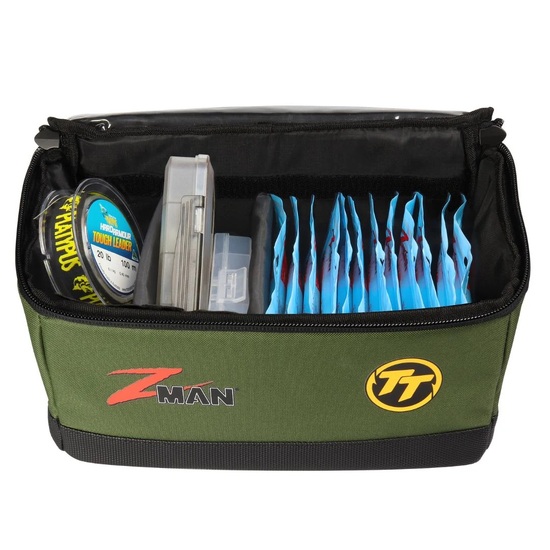 TT Lures Deluxe ZMan Green Tackle Block - Soft Fishing Tackle Bag