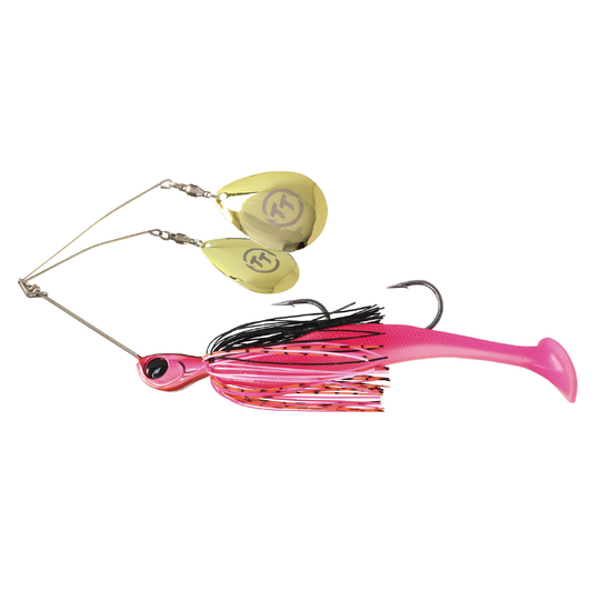 TT Lures 3/4oz Tornado+ Twin Spin Rigged Spinnerbait Lure - HARLEI KWINN