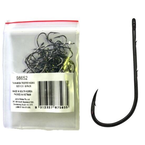Gamakatsu Red Baitkeeper Hook, Pocket pack - Size 8, 10 Pieces