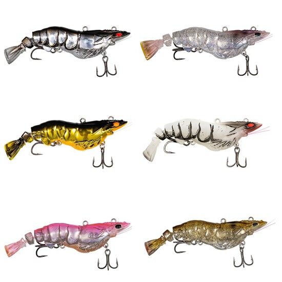 50mm Chasebait Armour Prawn Finesse Hard Body Fishing Lure - Gold Chrome