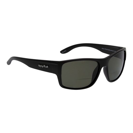 Ugly Fish Atlas PN3551 +2.00 Bifocal TR-90 Black Frame/Smoke Lens Sunglasses