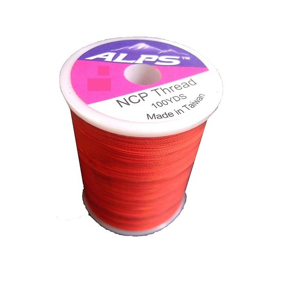 Alps 100yds of Lumin Orange Rod Wrapping Thread - Size A (0.15mm) Rod  Binding Cotton