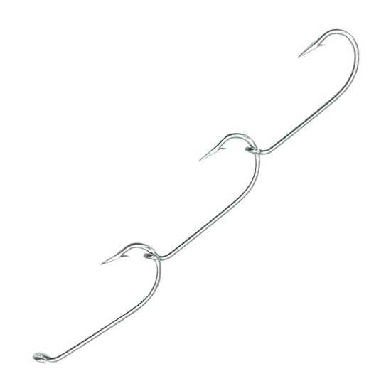 50 Pack of Eagle Claw 6030N Nickel Double Sliced Baitholder