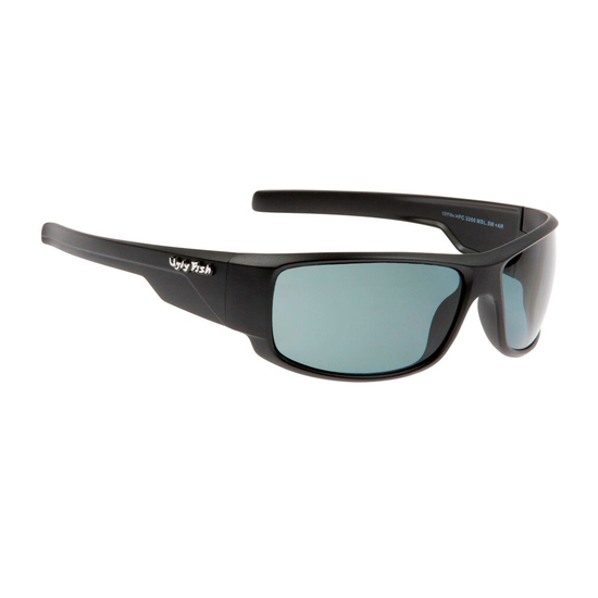 Ugly Fish Krypton PC3266 TR-90 Black Frame/Smoke Lens Polarised Sunglasses