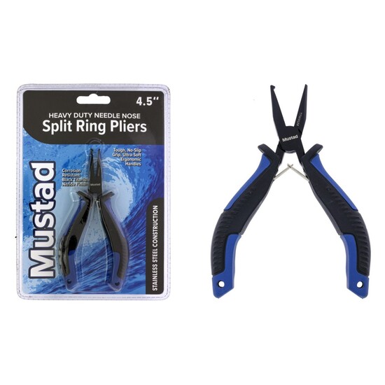 Mustad 7 Inch Stainless Steel Split Ring Fishing Pliers