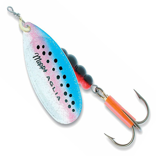 Size 1 Blue Fox Vibrax Hot Pepper 4gm Spinner Lure - Silver/Yellow/Red