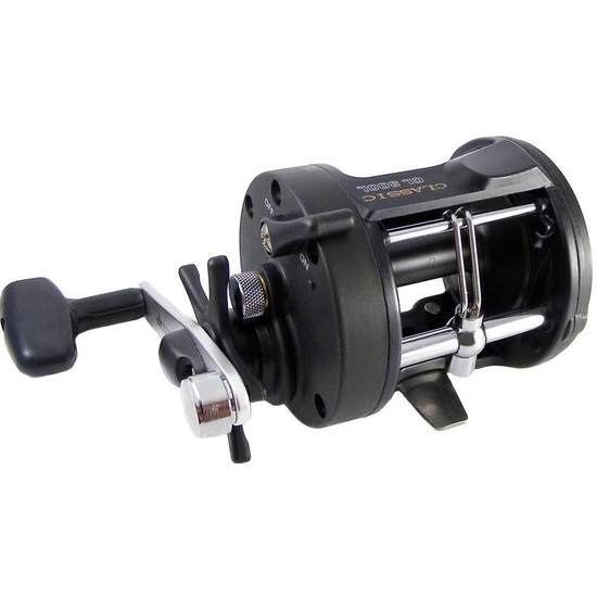 Okuma Classic CL300L Levelwind Overhead Fishing Reel Spooled with Line ...