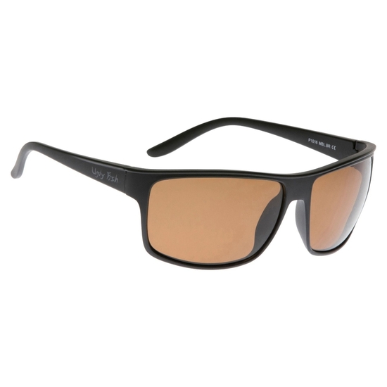 Ugly Fish Basic P1016 Black Frame/Brown Lens Polarised Adult Sunglasses