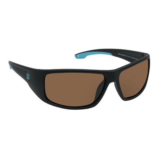 Ugly Fish PFR314 Polarised Floating Wrap Sunglasses -Matt Black Frame/Brown Lens