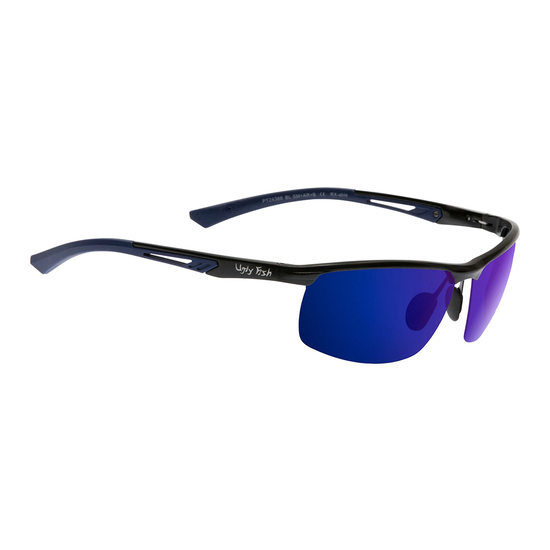 Ugly Fish PT24388 Aluminium Black Frame/Blue Revo Lens Polarised Sunglasses